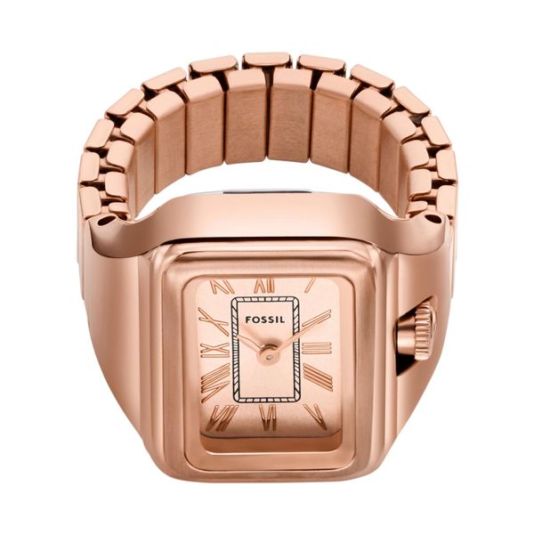 Fossil Sat Fossil Watch Ring ES5345 Rose Gold