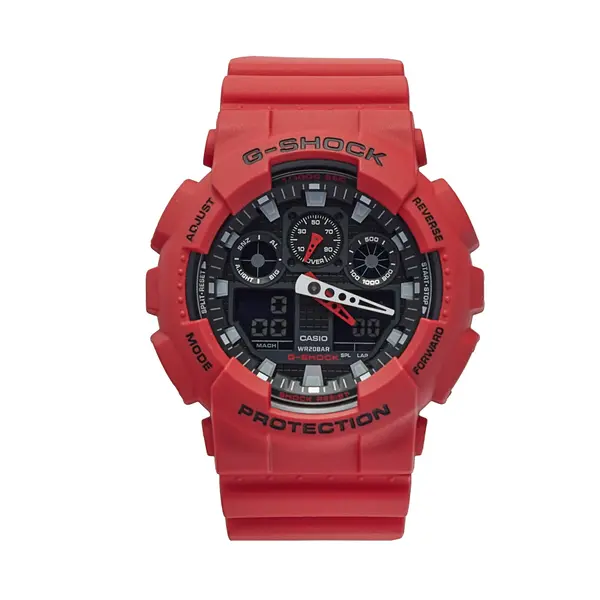 G-SHOCK Sat G-Shock GA-100B-4AER Crvena
