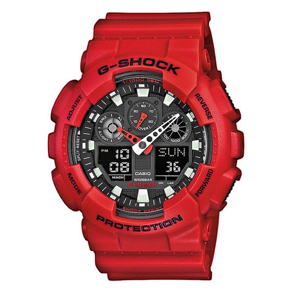G-Shock Sat G-Shock GA-100B-4AER Red/Red