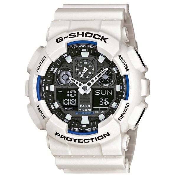 G-Shock Sat G-Shock GA-100B-7AER White/Black