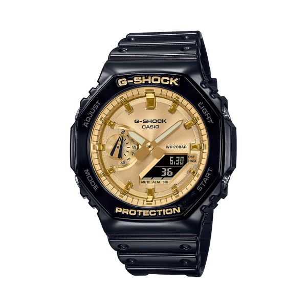 G-Shock Sat G-Shock Octagon GA-2100GB-1AER Black/Gold