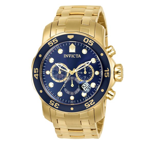 Invicta Watch Sat Invicta Watch Pro Diver IN0073 Gold/Navy