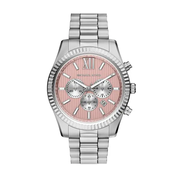 Michael Kors Sat Michael Kors Lexington Man Chrono MK9247 Srebrna