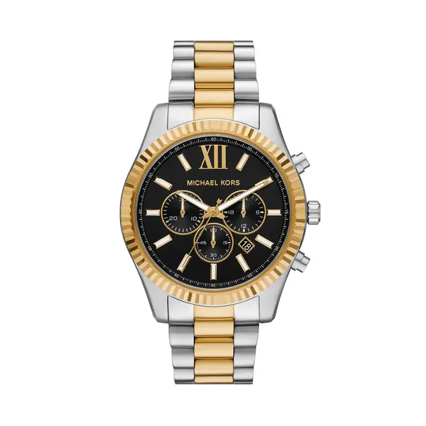 Michael Kors Sat Michael Kors Lexington Mens Chronograph MK9207 Srebrna
