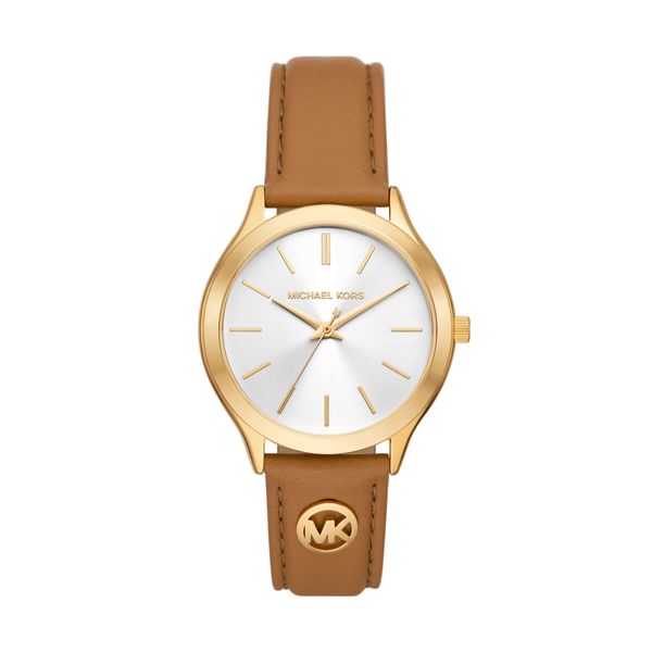 Michael Kors Sat Michael Kors Slim Runway MK7465 Gold/Brown