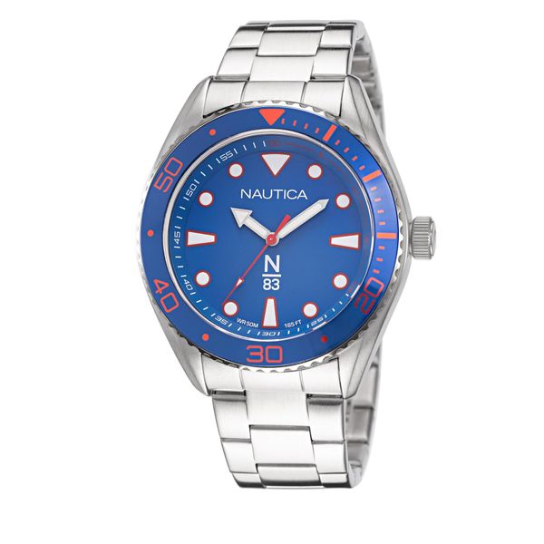 Nautica Sat Nautica NAPFWS221 Silver/Blue