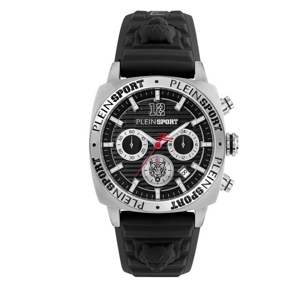 Plein Sport Sat Plein Sport Wildcat PSGBA0623 Black Guilloché