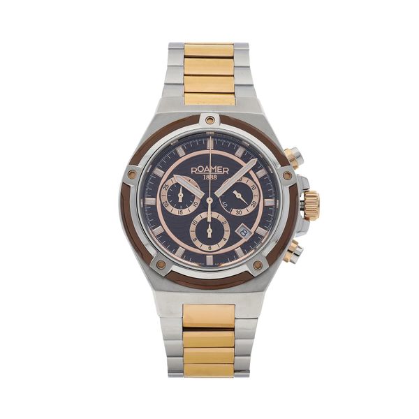 Roamer Sat Roamer Tempomaster Chrono 221837 49 65 20 Silver/Rose Gold