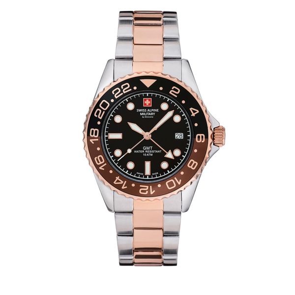 Swiss Alpine Military Sat Swiss Alpine Military 7052.1154 Black/Rose Gold/Silver