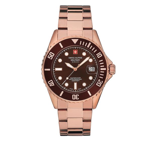 Swiss Alpine Military Sat Swiss Alpine Military 7053.1166 Rose Gold/Brown