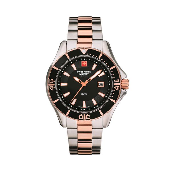 Swiss Alpine Military Sat Swiss Alpine Military Diver 7040.1157 Silver