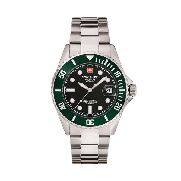 Swiss Alpine Military Sat Swiss Alpine Military Master Diver 7053.1133 Silver