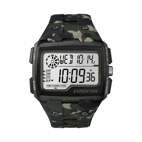 Timex Sat Timex Expedition Grid TW4B02900 Blac/Khaki