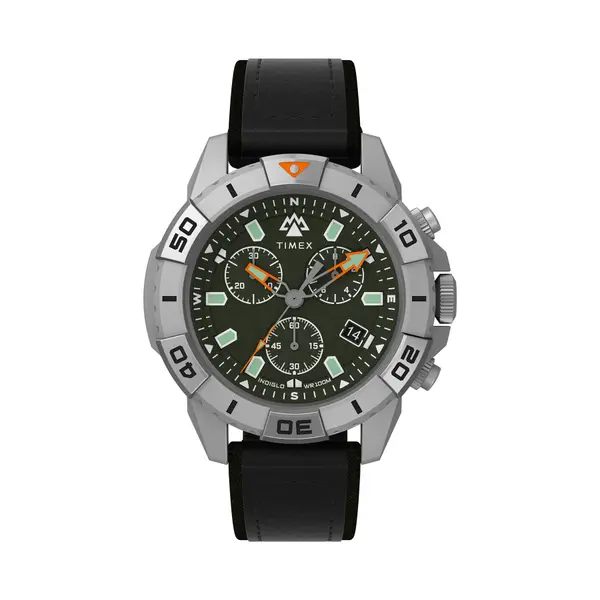 Timex Sat Timex Expedition Ridge Chronograph TW2W16100 Crna