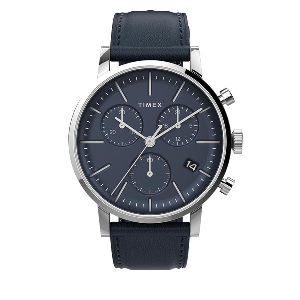 Timex Sat Timex Midtown Chronograph TW2V36800 Silver/Navy