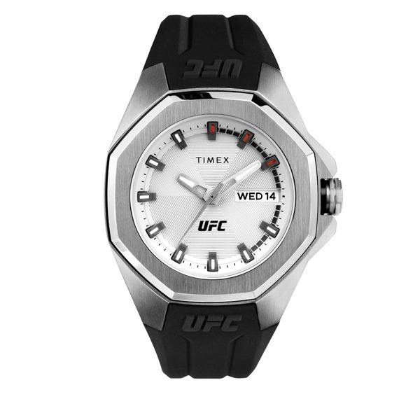 Timex Sat Timex Pro 44mm Silicone Strap TW2V57200 Silver/Black