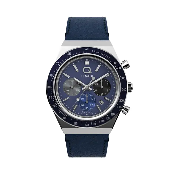 Timex Sat Timex Q Diver Inspired Chronograph TW2Y36100 Tamnoplava