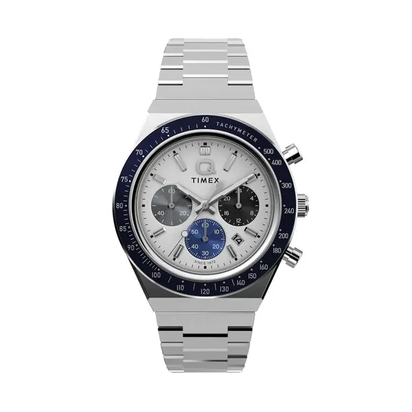 Timex Sat Timex Q Timex® Chronograph TW2Y36200 Srebrna