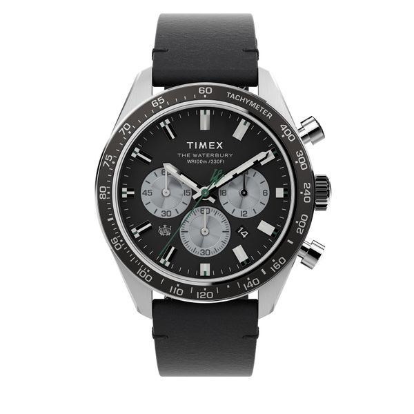 Timex Sat Timex Waterbury Dive Chronograph TW2V42500 Black