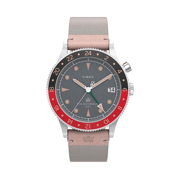 Timex Sat Timex Waterbury Traditional GMT TW2V74100 Grey/Grey