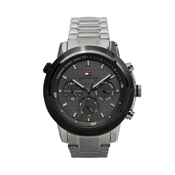 Tommy Hilfiger Sat Tommy Hilfiger Troy 1792106 Silver/Black