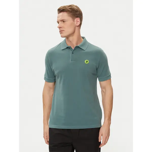 Save The Duck Save The Duck Polo Ovidio DR1213M-BATE18 Zelena Regular Fit