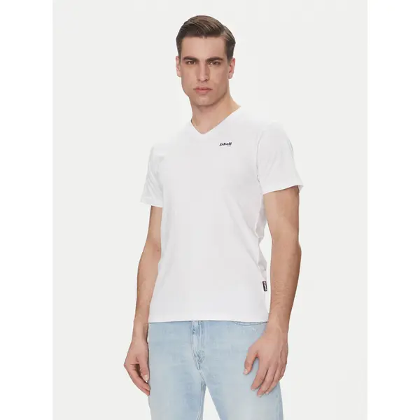 Schott NYC Schott NYC T-shirt TSCASUALV Bijela Regular Fit