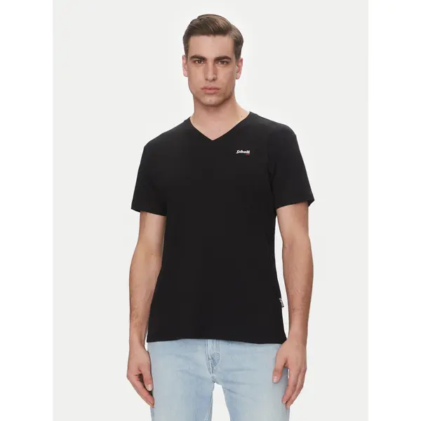 Schott NYC Schott NYC T-shirt TSCASUALV Crna Regular Fit