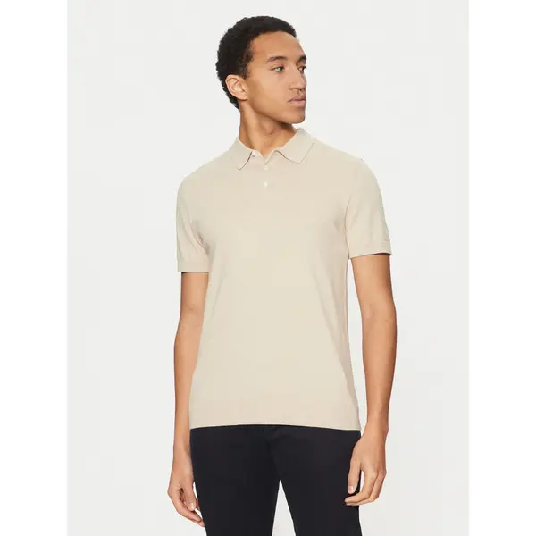 Selected Homme Selected Homme Polo 16092437 Bež Regular Fit