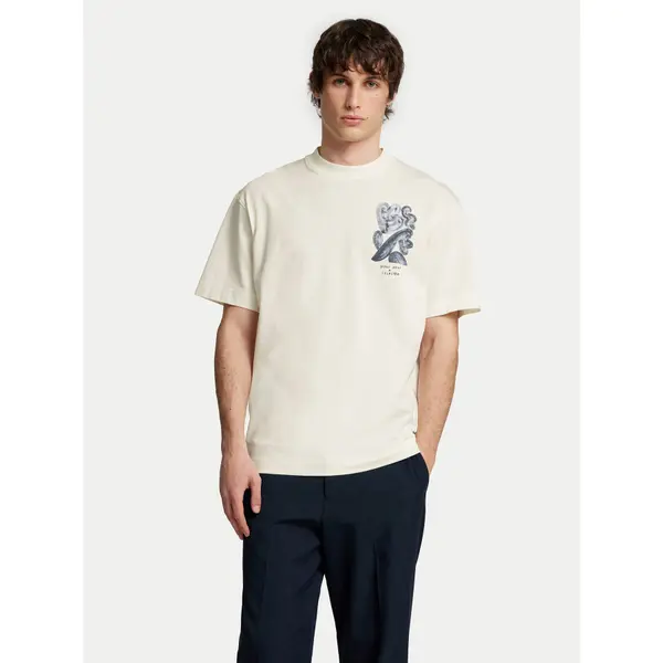 Selected Homme Selected Homme T-shirt Will 16097225 Écru Relaxed Fit