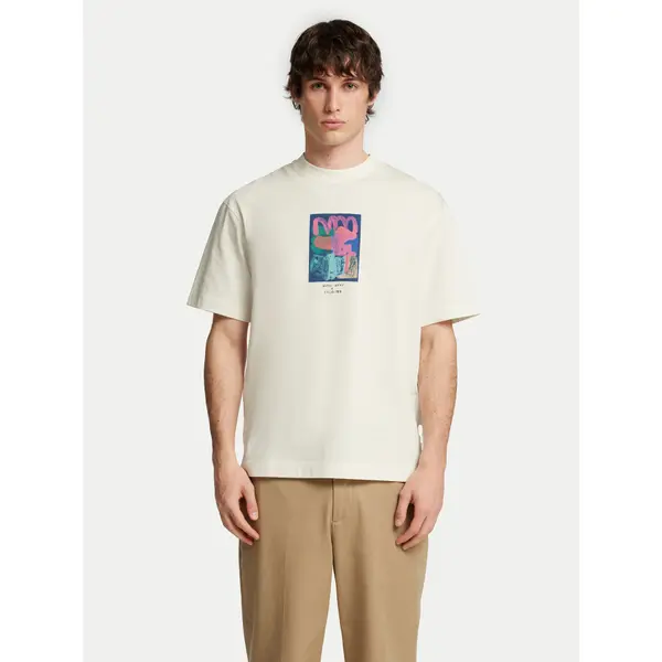 Selected Homme Selected Homme T-shirt Will 16097225 Écru Relaxed Fit