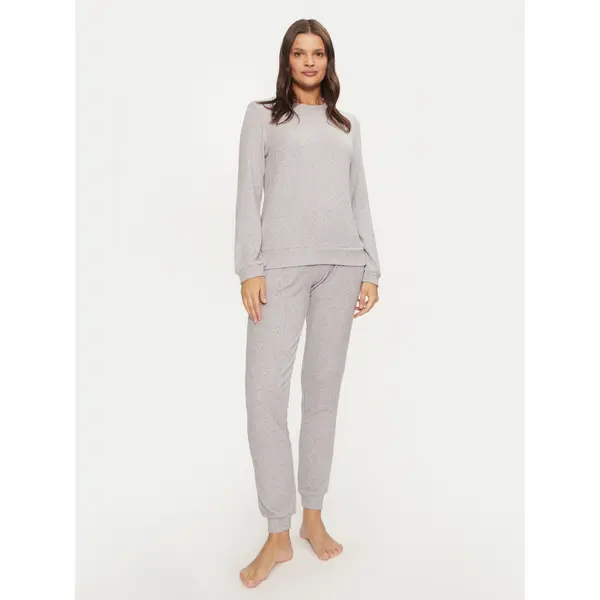 Selmark Selmark Pidžama P8673 Siva Regular Fit