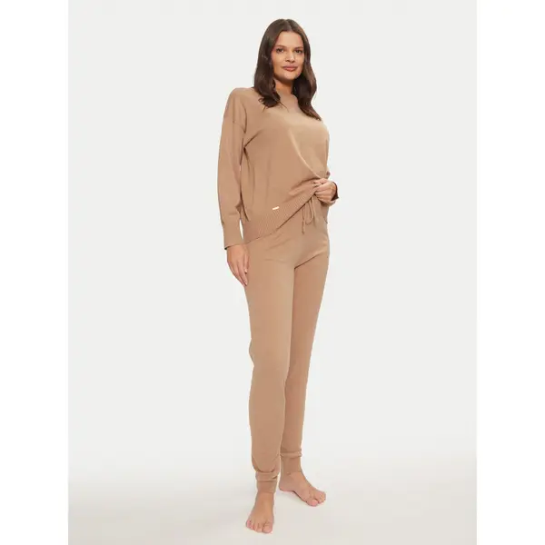 Selmark Selmark Pidžama P9873 Bež Relaxed Fit