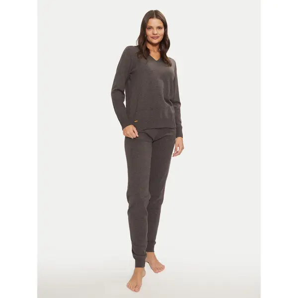 Selmark Selmark Pidžama P9876 Siva Relaxed Fit