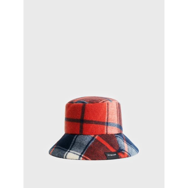 Desigual Šešir Desigual Bucket Red Check 22WAHA08 Rojo Scuro 3029