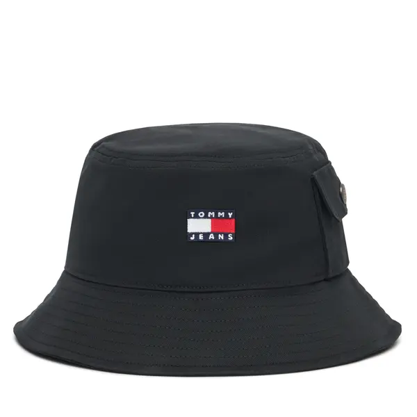 Tommy Jeans Šešir Tommy Jeans Heritage Bucket AM0AM13423 Crna