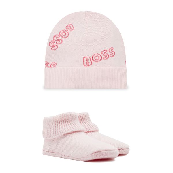 Boss Set kapa i čarape Boss J98386 Pale Pink 44L