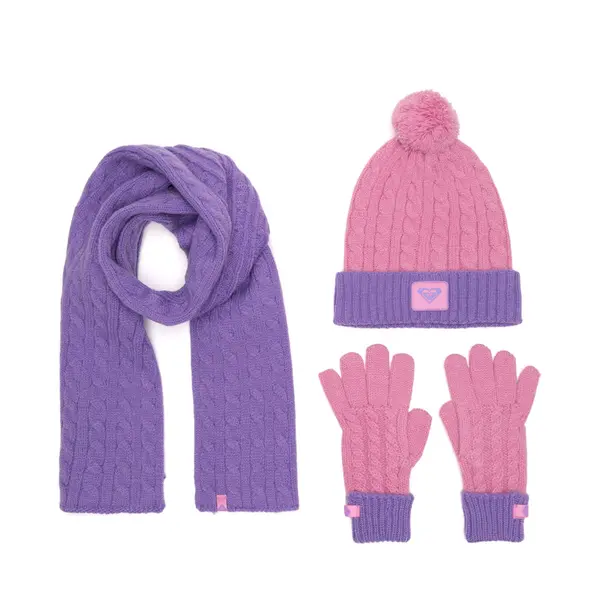 Roxy Set kapa, šal i rukavice Roxy RX-KF-001-AW24 Ljubičasta
