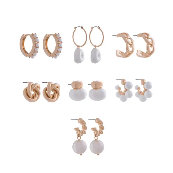 ALDO Set naušnice Aldo Sevenlooks 14088487 Zlatna