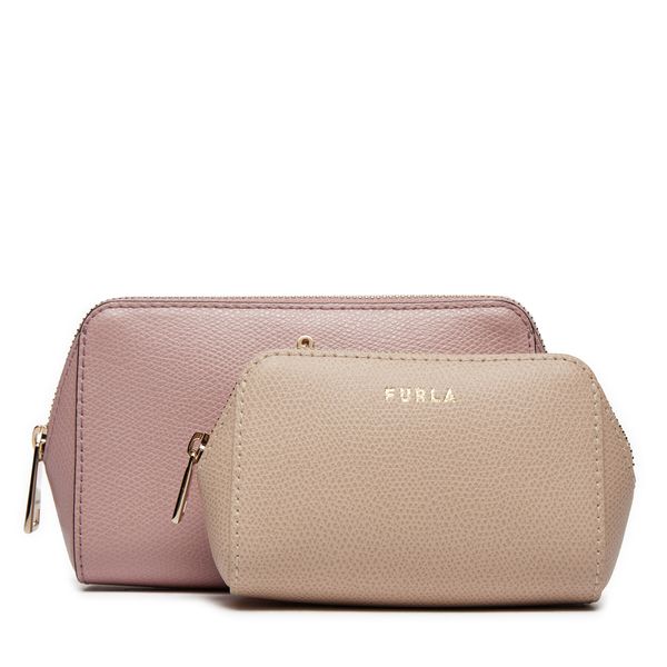 Furla Set neseseri Furla Camelia M Cosmetic Case Set WE00453-ARE000-2720S-1007 Ružičasta