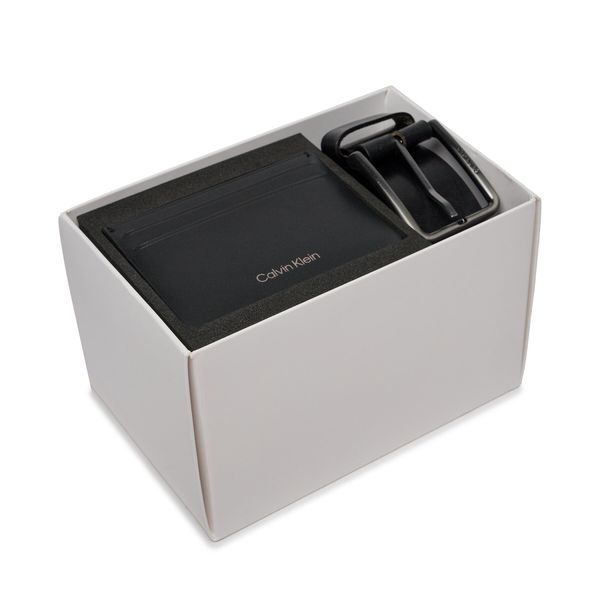 Calvin Klein Set novčanika i futrole za kartice Calvin Klein Gs Warmth Belt+ Concise Ccholder K50K511025 Crna