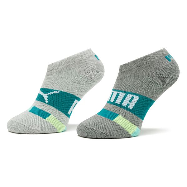 Puma Set od 2 para dječjih niskih čarapa Puma Kids Seasonal Sneaker 2P 938008 Grey Combo 02