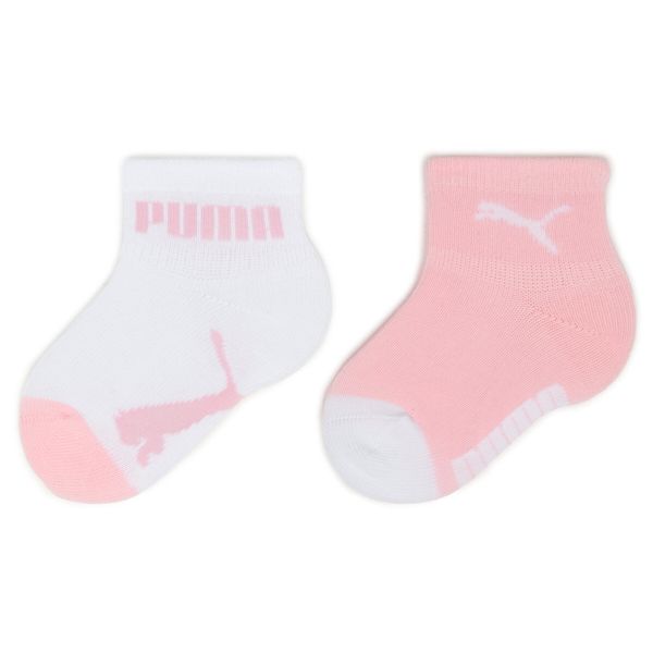 Puma Set od 2 para dječjih visokih čarapa Puma Baby Mini Cats Lifestyle Sock 2P 935478 Pink Lady 02