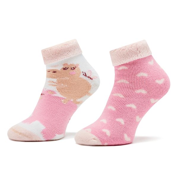 United Colors Of Benetton Set od 2 para dječjih visokih čarapa United Colors Of Benetton 6AO3F2142 908 Šarena