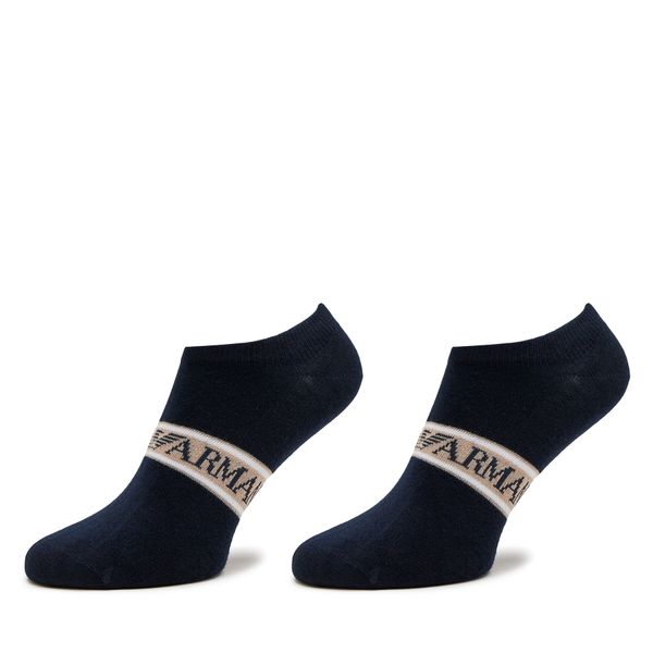 Emporio Armani Set od 2 para muških niskih čarapa Emporio Armani 307228 4R315 00135 Marine