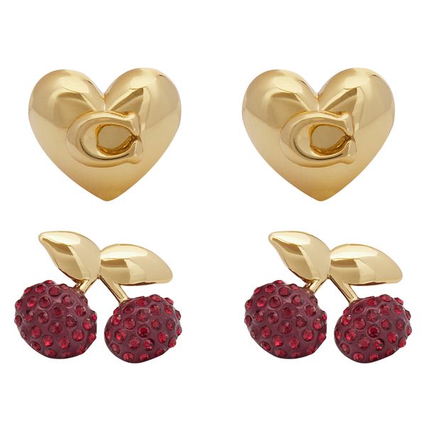 Coach Set od 2 para naušnica Coach 37408065GLD601 Zlatna