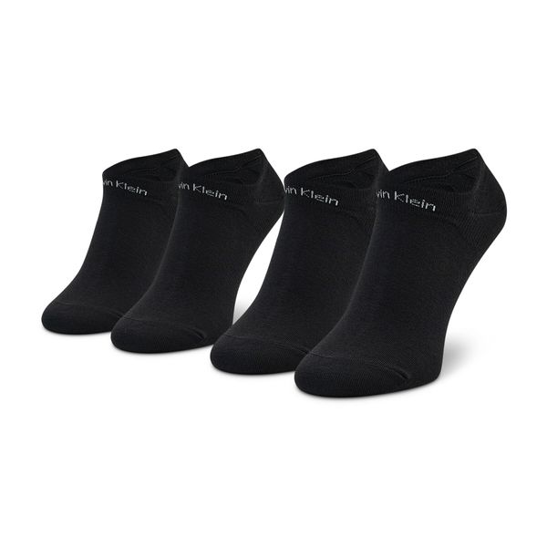 Calvin Klein Set od 2 para niskih ženskih čarapa Calvin Klein 701218774 Black 001