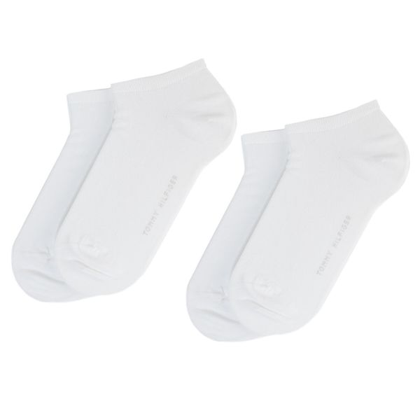 Tommy Hilfiger Set od 2 para niskih ženskih čarapa Tommy Hilfiger Basic Canoodle 343024001 White 300