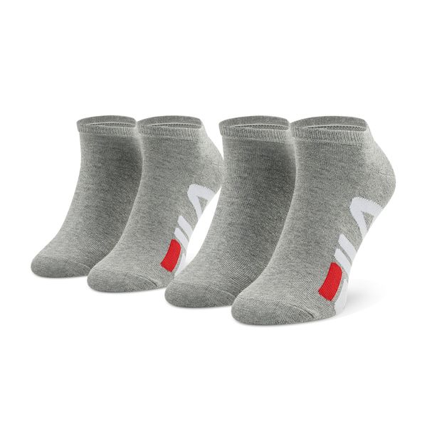 Fila Set od 2 para unisex niskih čarapa Fila Invisible F9199 Grey