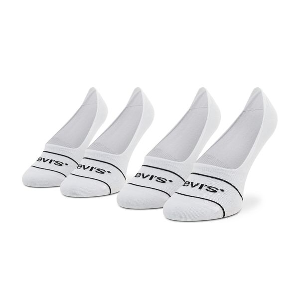 Levi's® Set od 2 para unisex niskih čarapa Levi's® 701219508 White